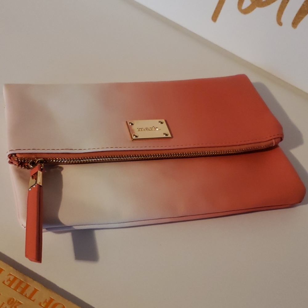Ombre orange clutch purse